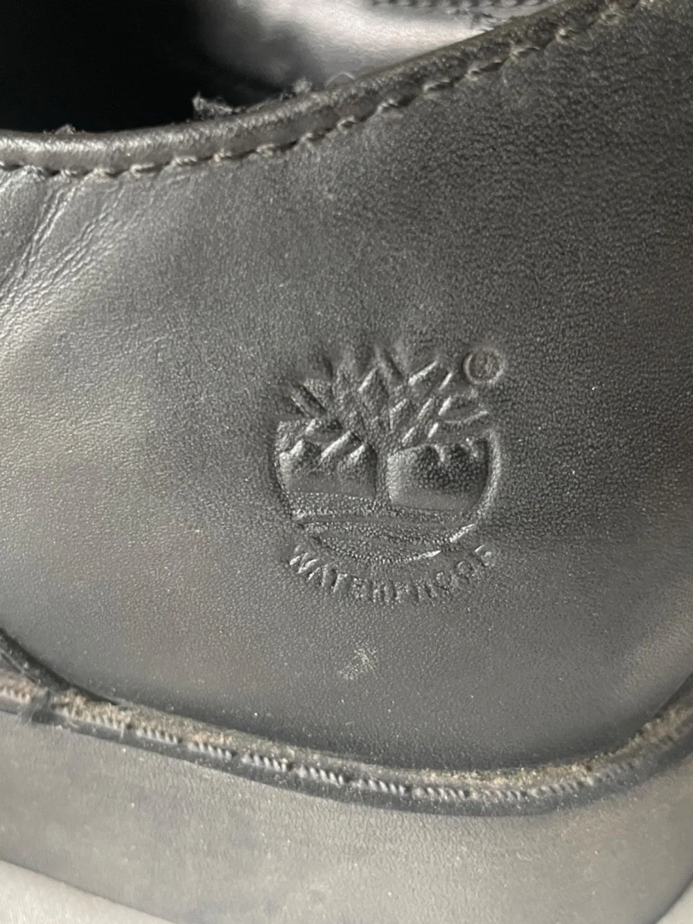 Timberland 5563A Men's Black Leather Waterproof Oxford Shoes Size 12 Wide 12W